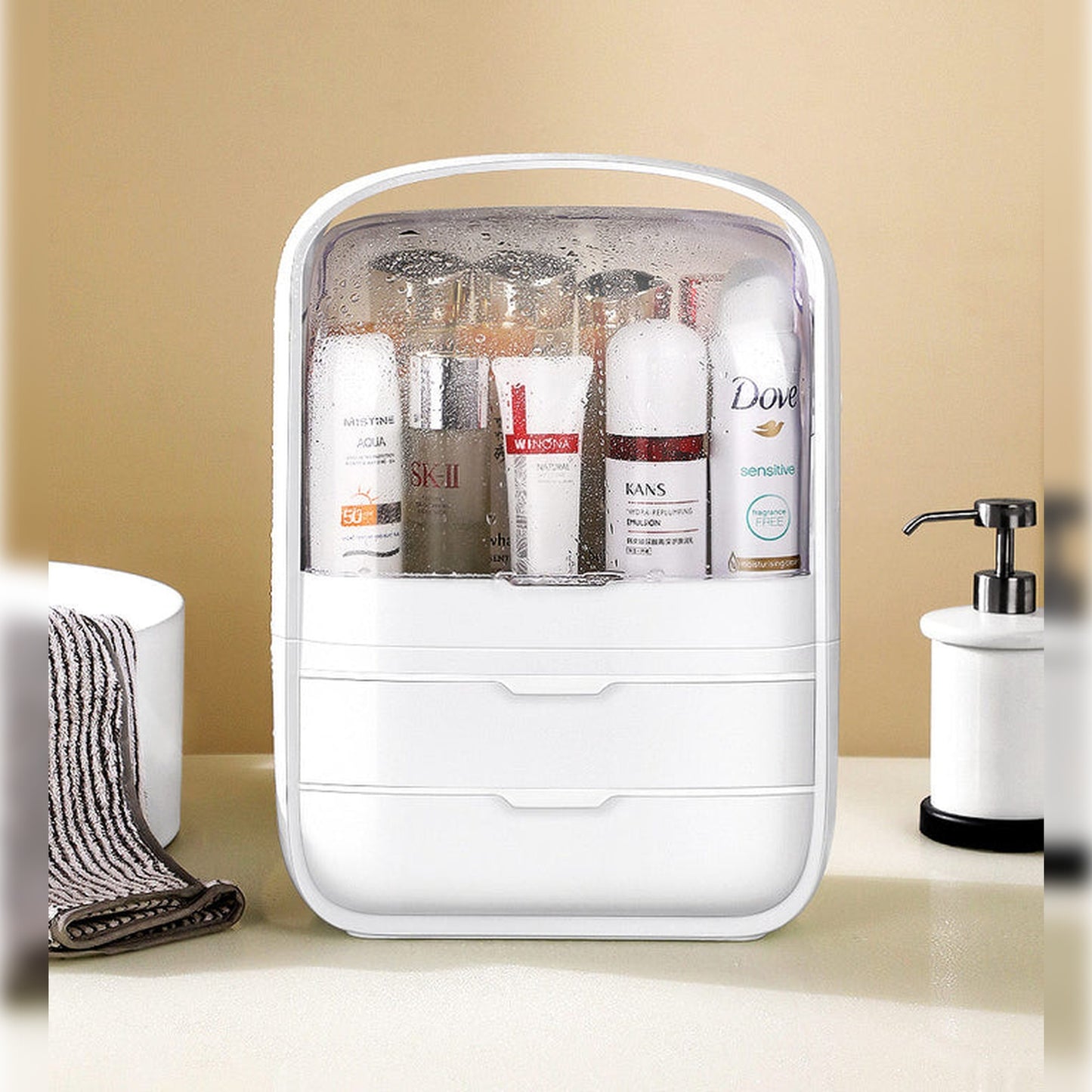 Caja de Maquillaje JOYBOS: Elegancia, Funcionalidad y Gran Capacidad para Organizar tus Cosméticos. Ideal como Regalo