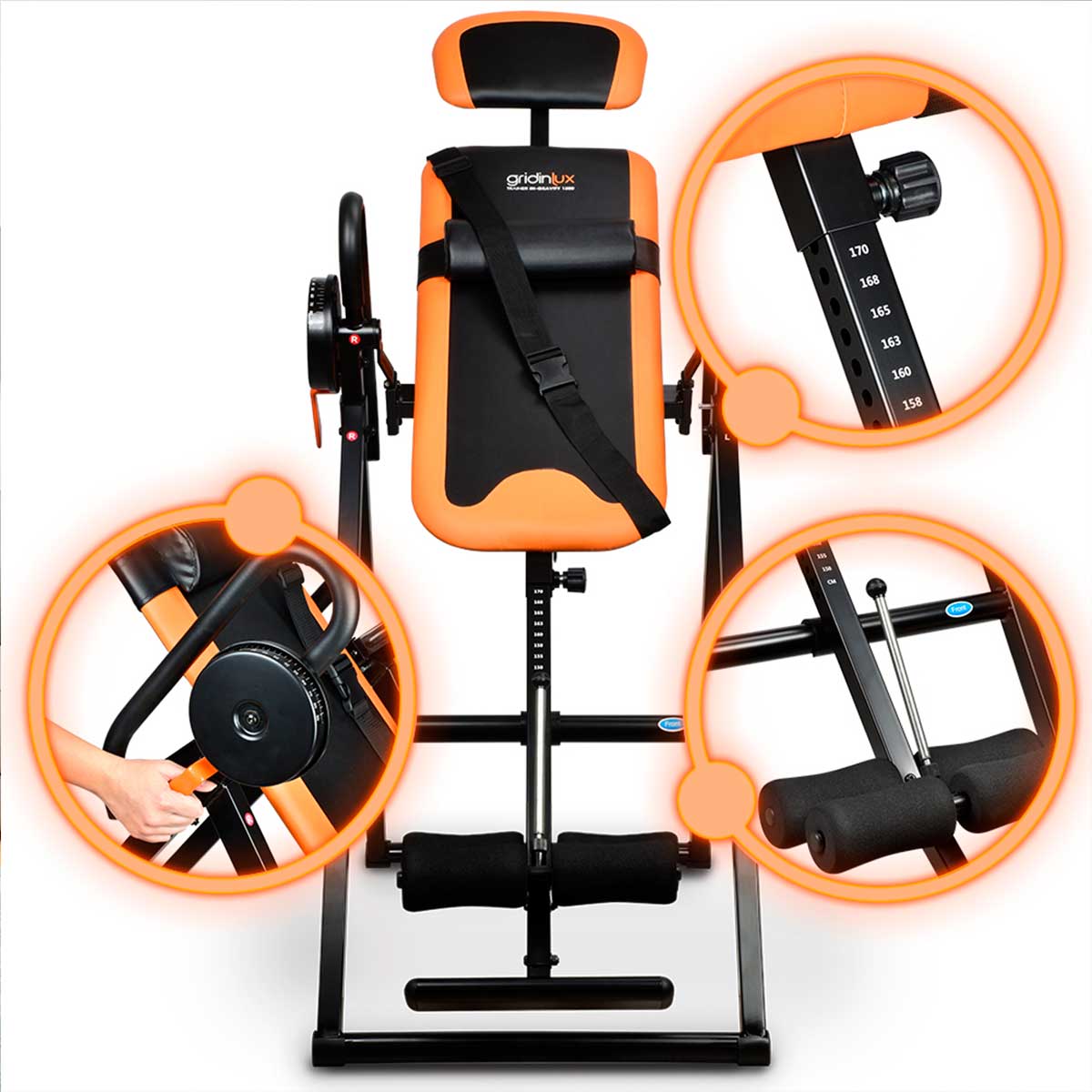 Tabla Inversión In-Gravity 1500 Cinturón de Seguridad Inclinacón 1500