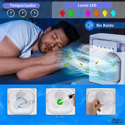 Ventilador enfriador de aire + caja