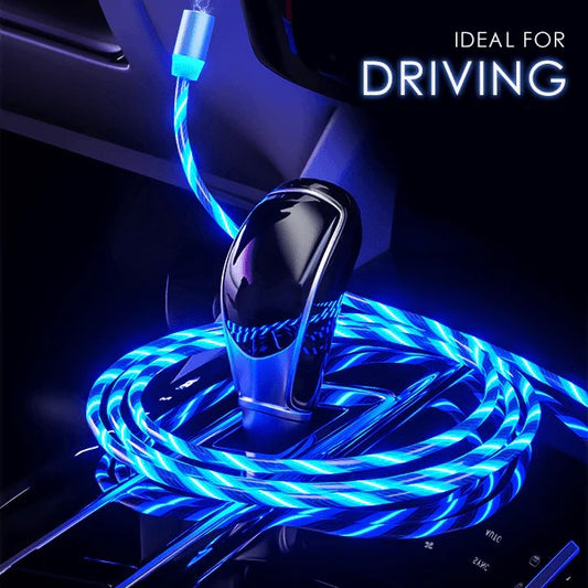 CABLE USB CON LUZ, IMAN 3 EN 1
