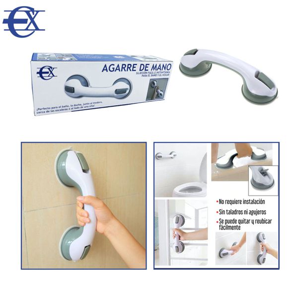 AGARRADERA DE MANO PARA BAÑO CON VENTOSA