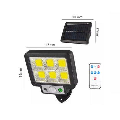 FOCO SOLAR CON SENSOR 160COB IP65 CON MANDO