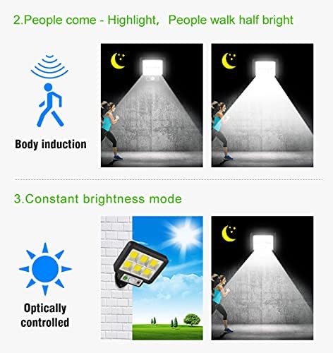 FOCO SOLAR CON SENSOR 160COB IP65 CON MANDO