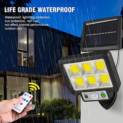 FOCO SOLAR CON SENSOR 160COB IP65 CON MANDO