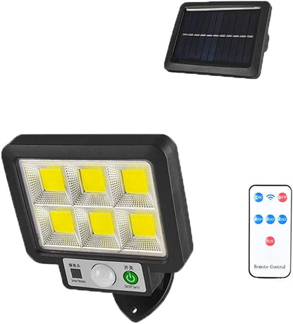 FOCO SOLAR CON SENSOR 160COB IP65 CON MANDO