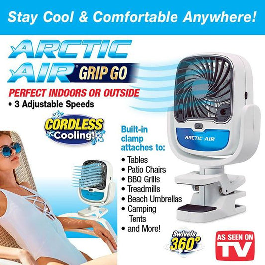 VENTILADOR DE AIRE FRIO HUMIDIFICADOR CON PINZA