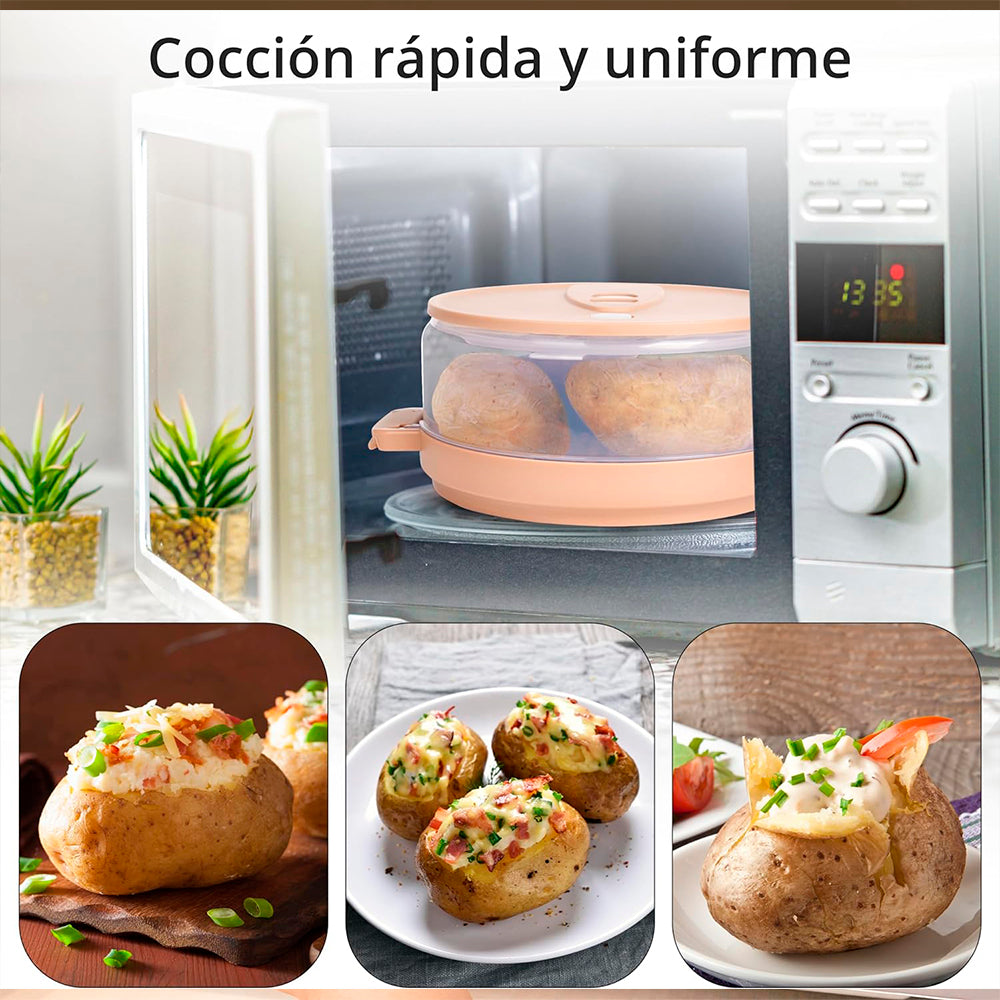 Vaporera Microondas Patatas Deliciosas