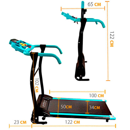 Cinta de Andar 12 Programas Eléctrica, Plegable, Motor 1000 W. Gridinlux