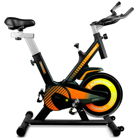 Bicicleta Ciclo Indoor Trainer ALPINE 6000. Volante de Inercia 10 kg Avanzado. Gridinlux