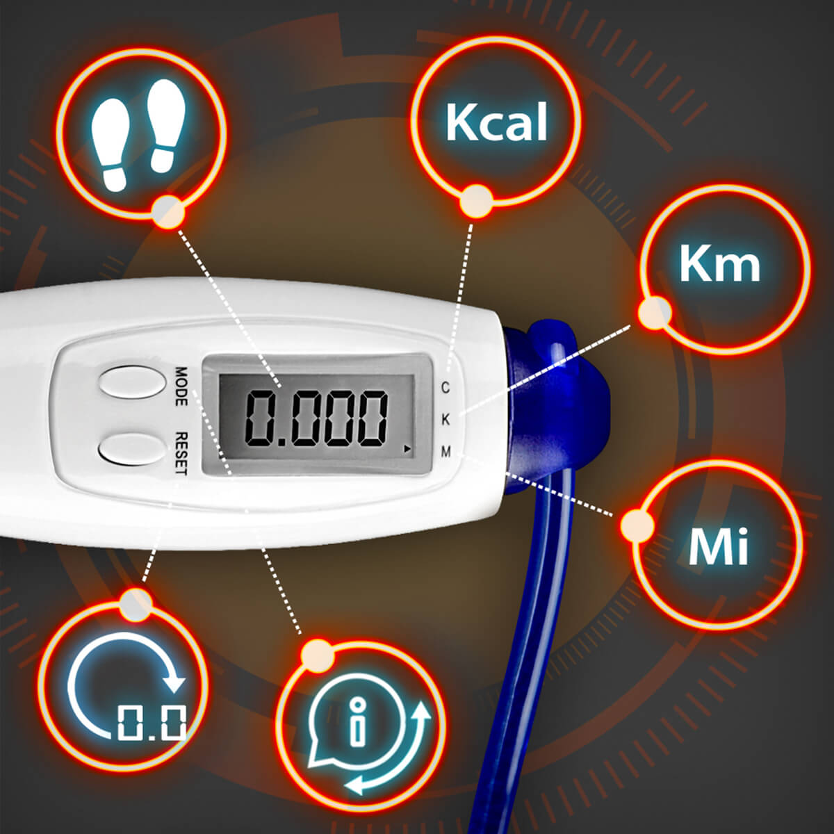 Comba de saltar Digital LCD Registro Actividad 2.7M ajustable Fitness Gridinlux