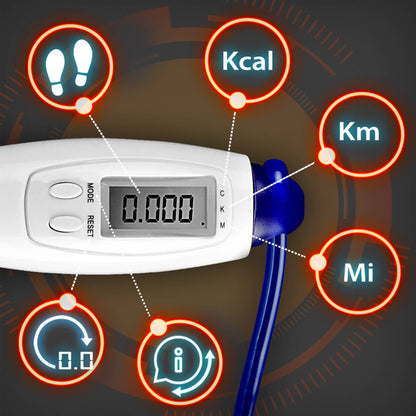 Comba de saltar Digital LCD Registro Actividad 2.7M ajustable Fitness Gridinlux