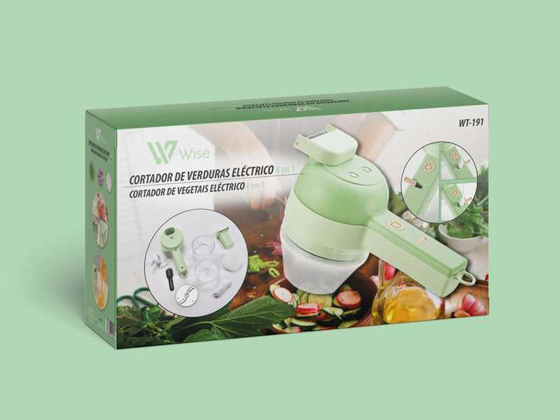 Cortador de Verduras Eléctrico 4 en 1 WT-191