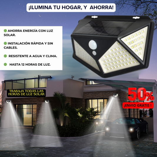 Lámpara solar 100LED